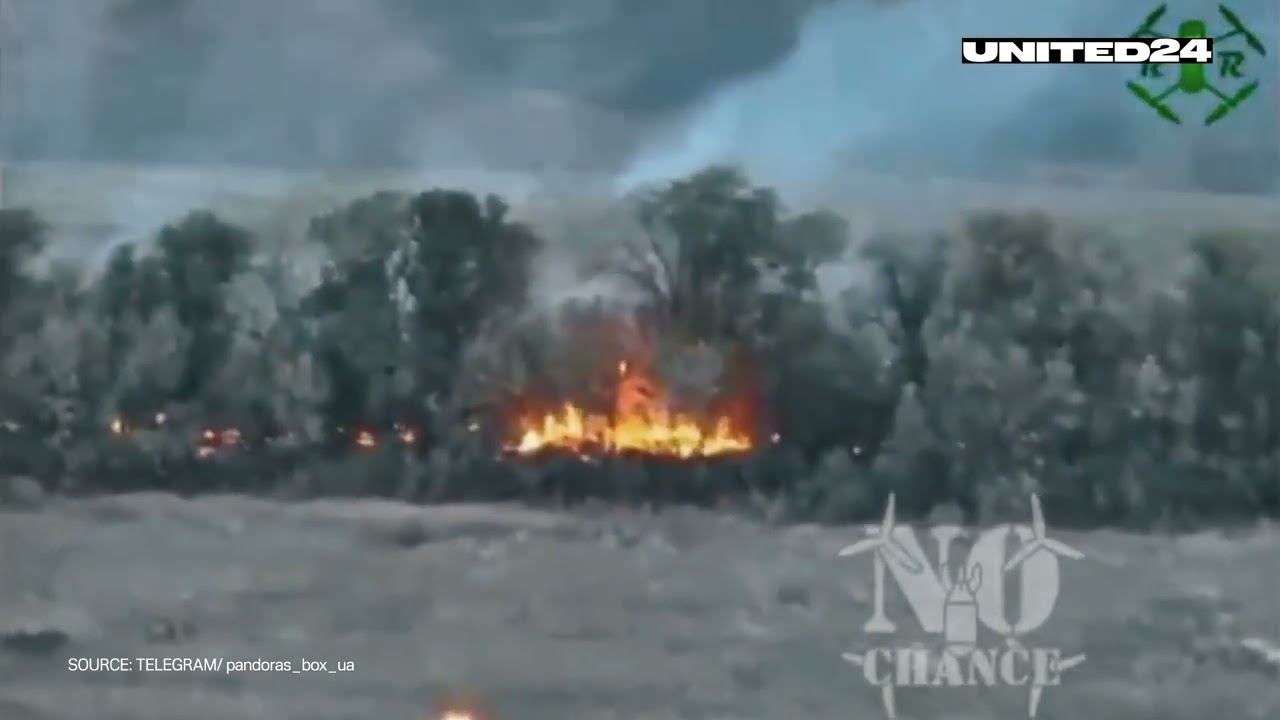 Video Shows New Ukrainian Flamethrower Drone Incinerating Russian Positions