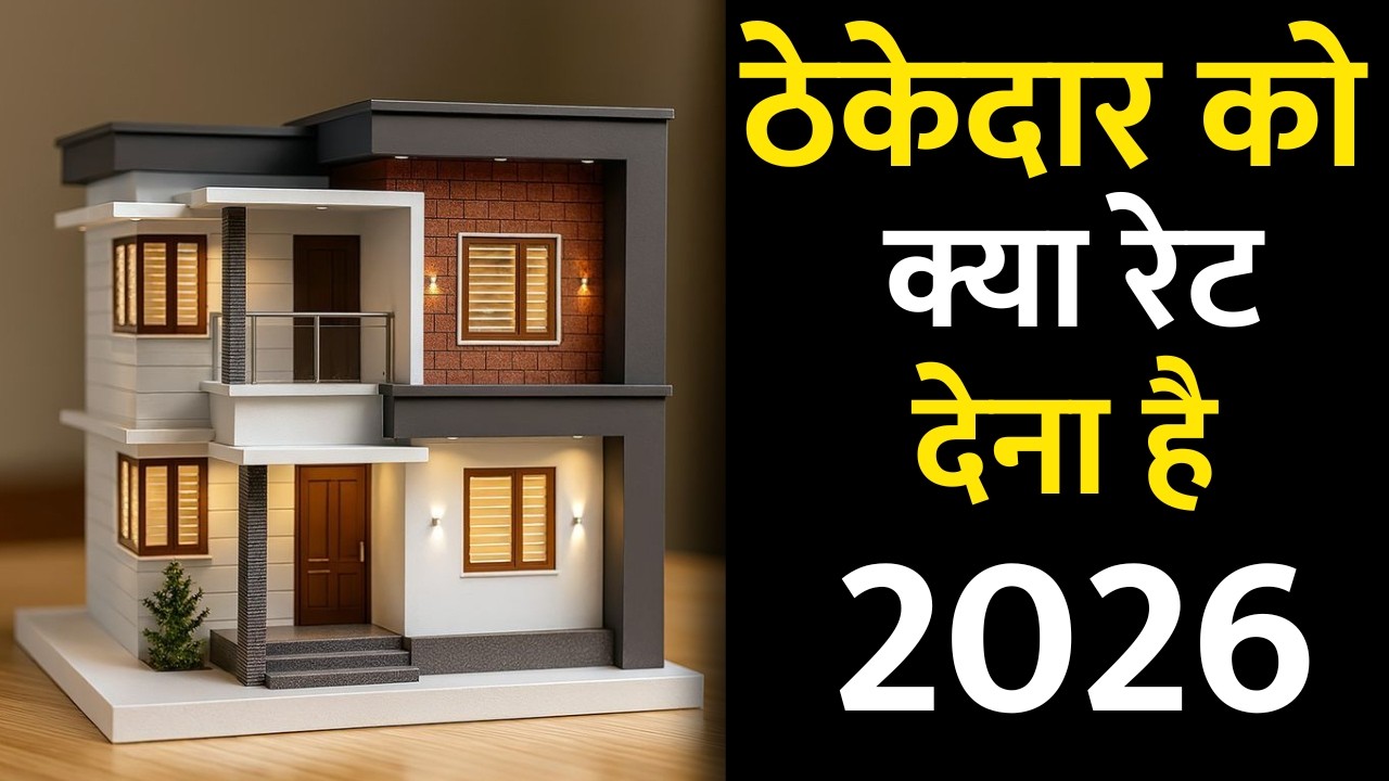 घर बनाने के ठेकेदार 2026 में कितने रुपये लेंगे | House construction Labour rate 2026