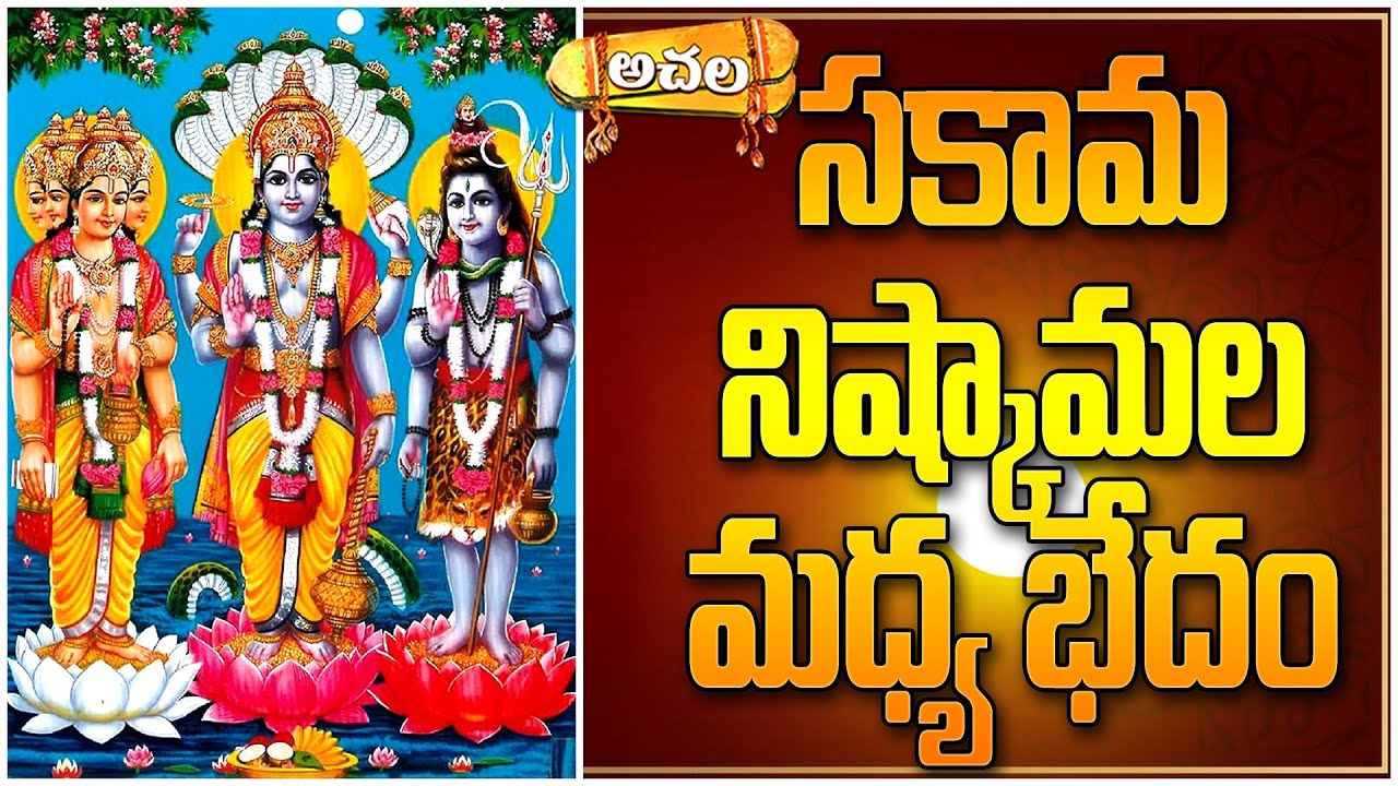 సకామ నిష్కామల మధ్య భేదం | The difference between the lustful and the lustful #achalabhakthitv #facts
