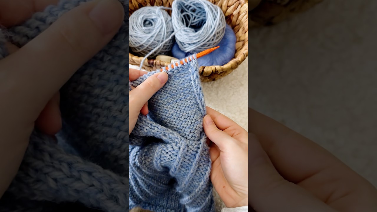 ✨ simple trick for knitting neat side edges #knitting