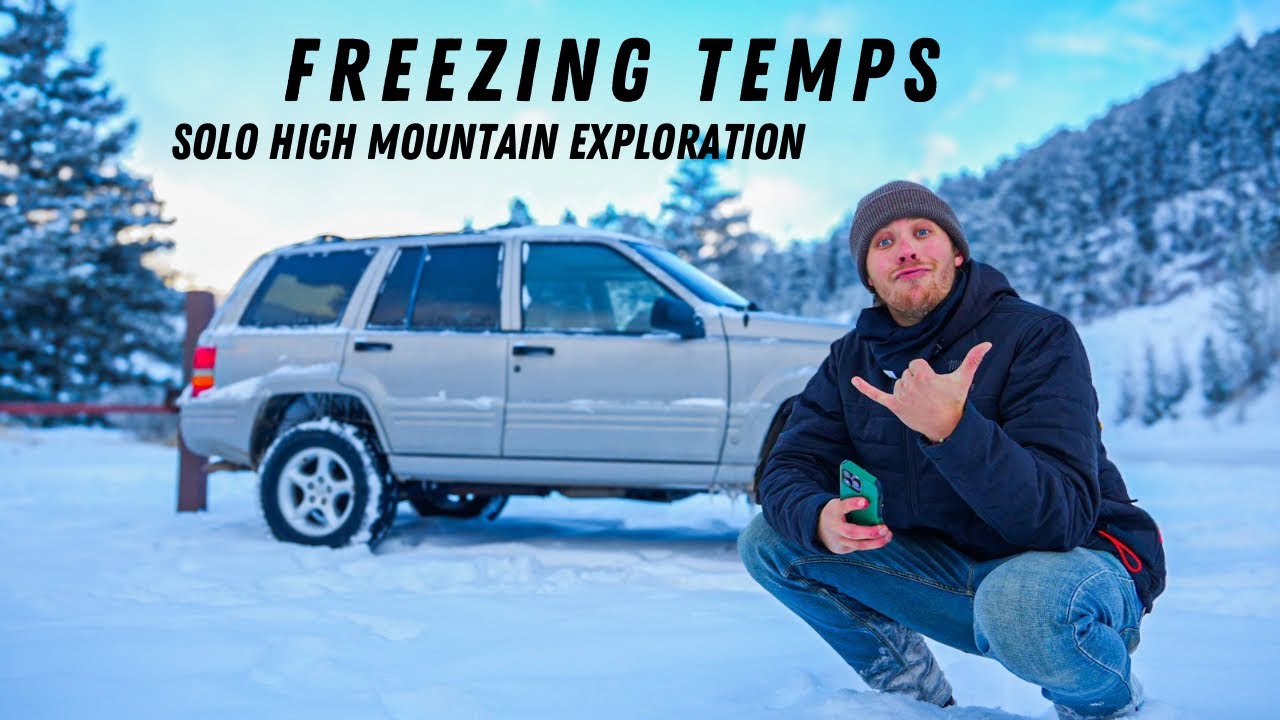 Trekking to a FROZEN WATERFALL in Wyoming's Winter