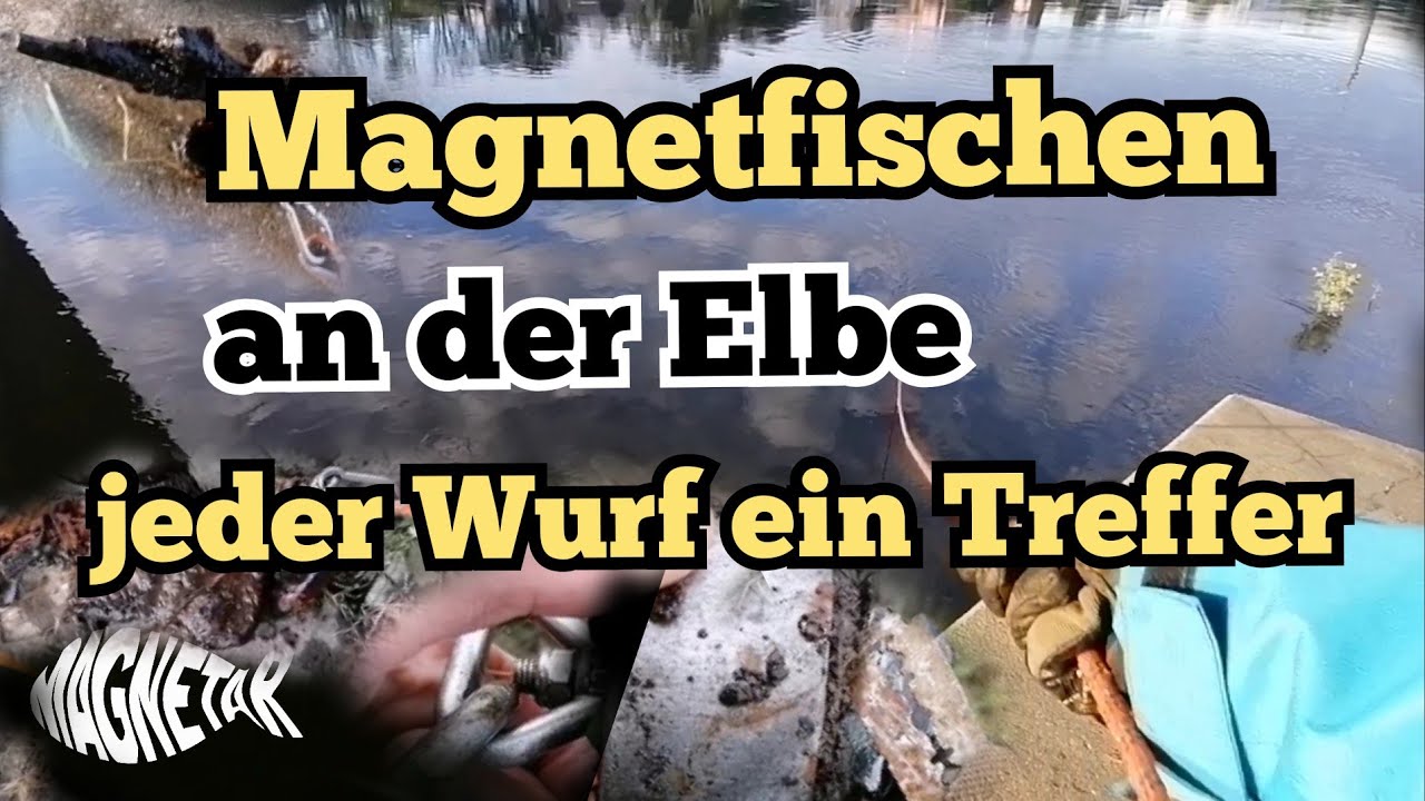 Magnetfischen an der Elbe  Vom Schlüpper bis Schrott Magnetar Terror Magnet Fishing