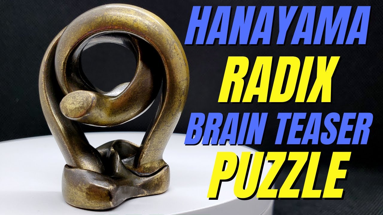 Hanayama Radix Cast Metal Brain Teaser Puzzle Overview