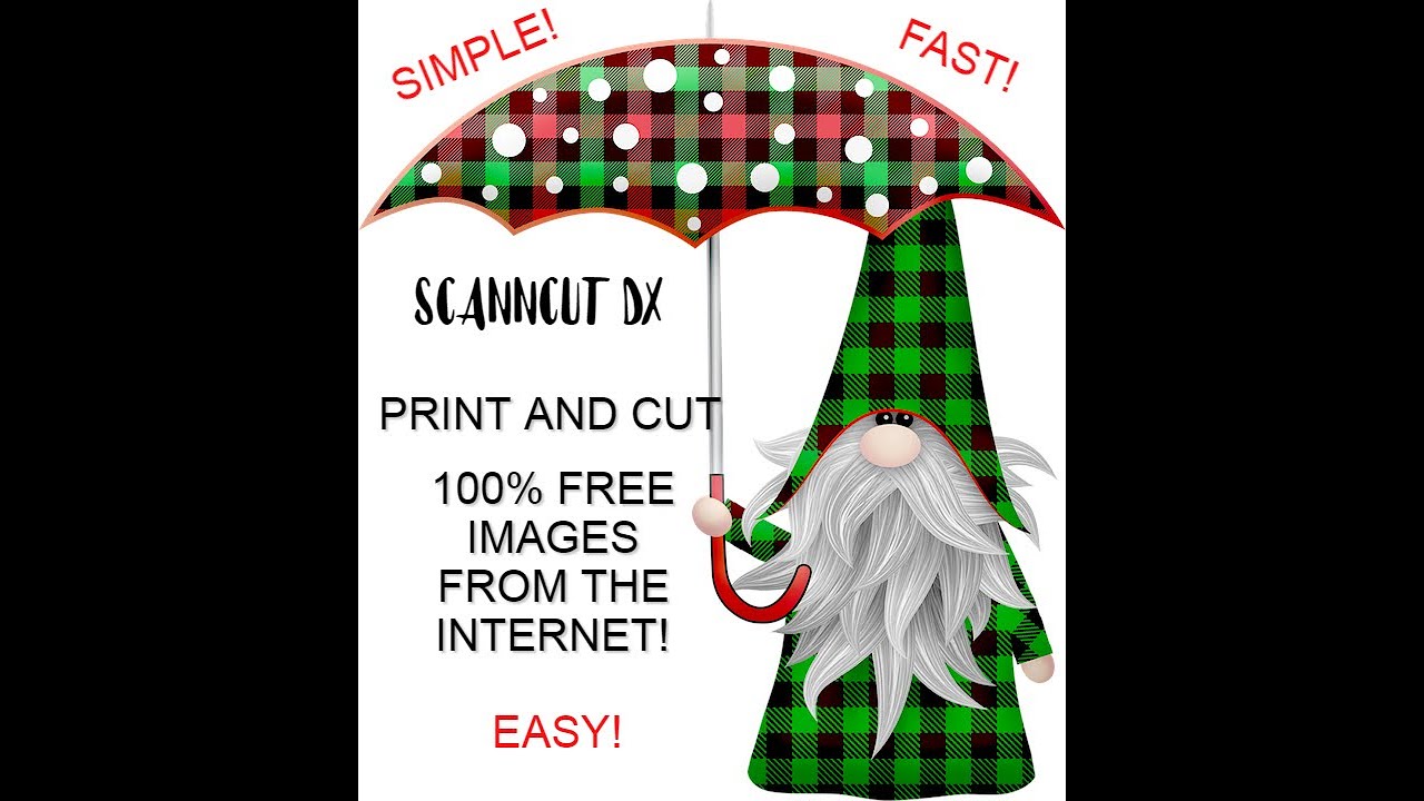 SCANNCUT DX   PRINT AND CUT ANY FREE IMAGE! SEE NOTES UNDER VIDEO   GET PREMIUM PACK 2, NOT 1
