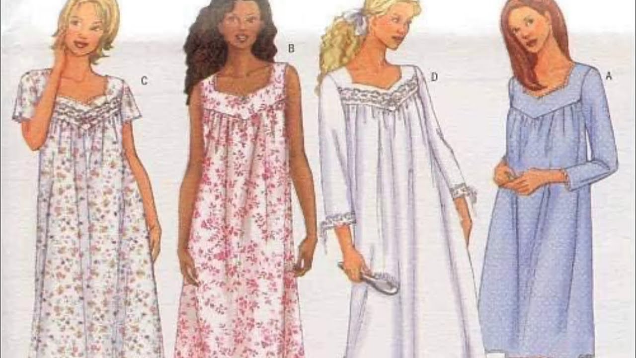 Butterick 6838 nightgown, tutorial sew along part 1
