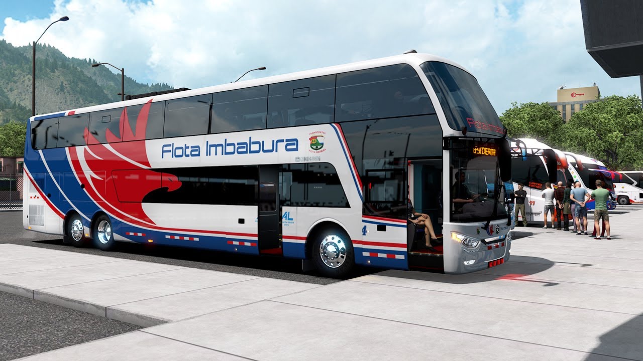 BUS DOBLE PISO Flota Imbabura ECUADOR Guayaquil Cuenca Los Mejores buses mods ats