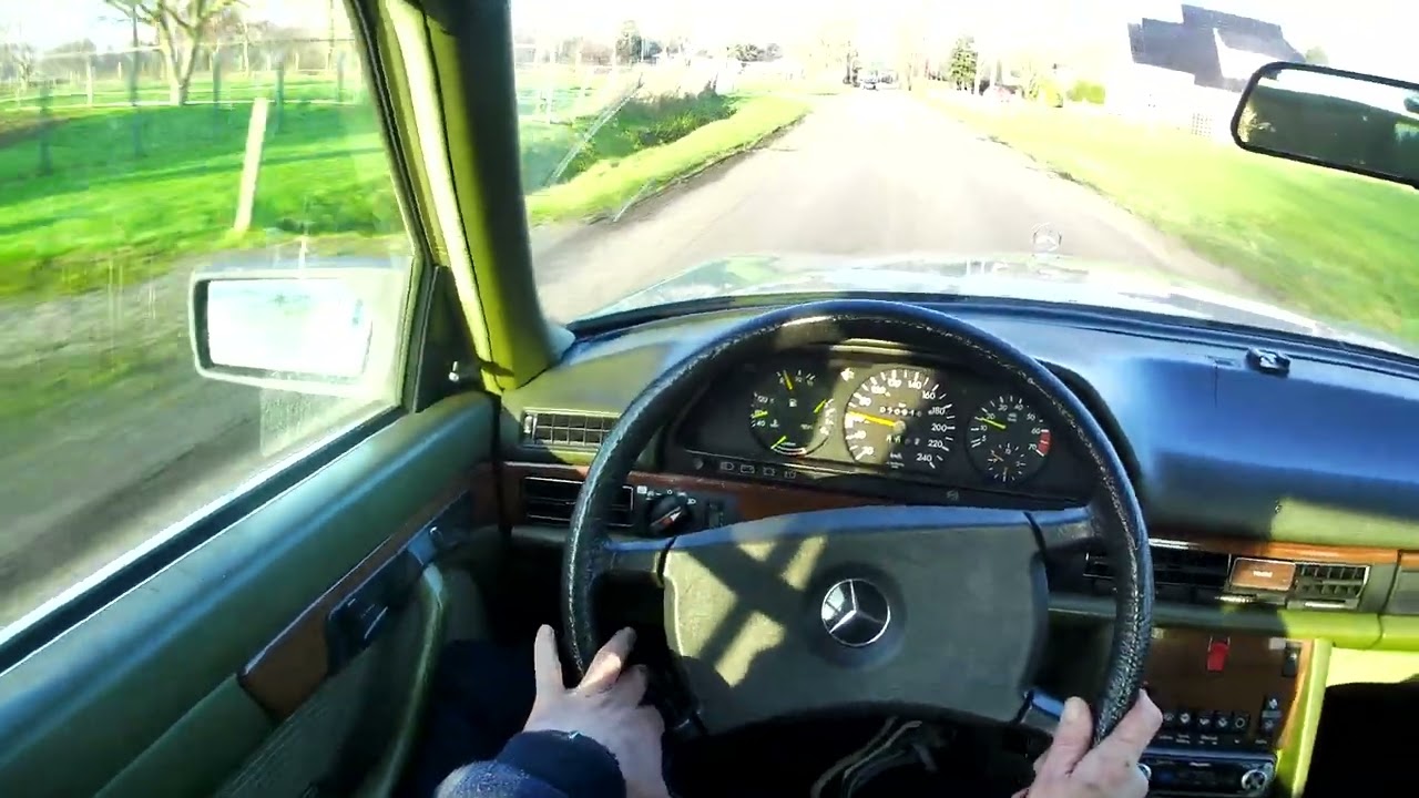 w126 live . sunday morning pov{ w126 500 se v8) . winter drive (21 dec)