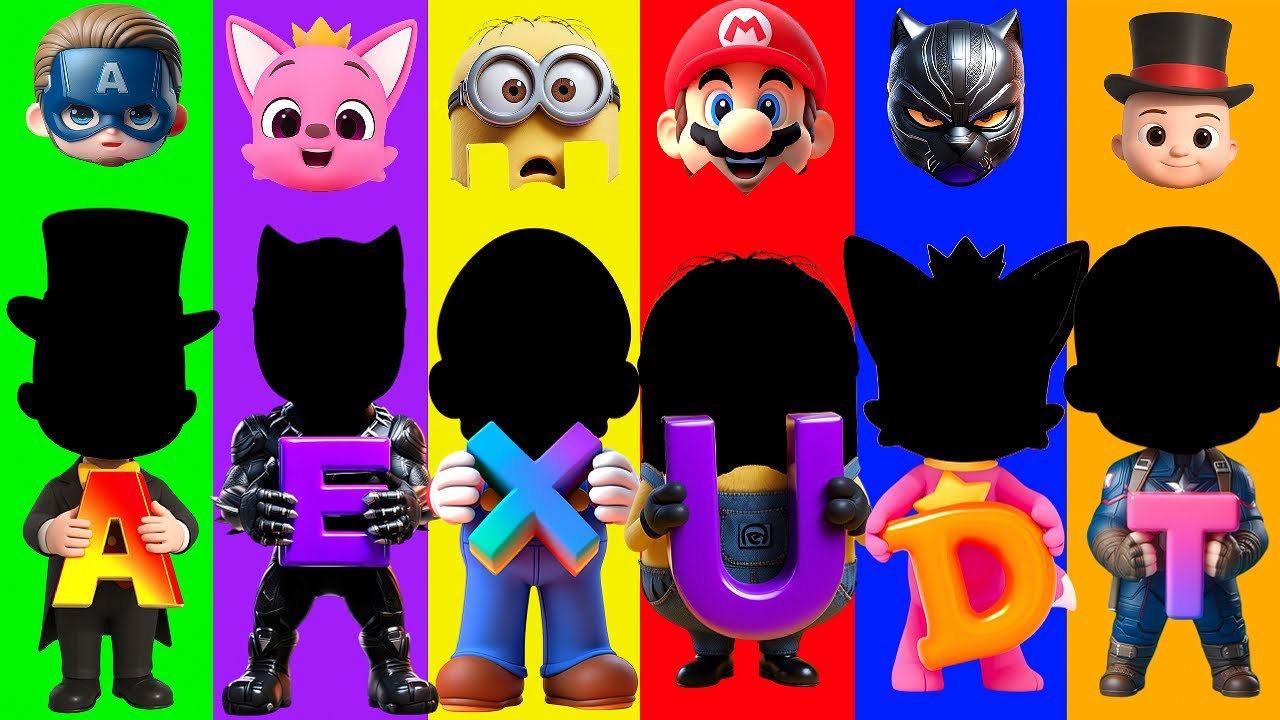 Wrong eyes👀 NEW EPISODES/ CoComelon 🆚 Black Panther 🆚 Super Mario - COFFIN DANSE Puzzle Wrong Heads