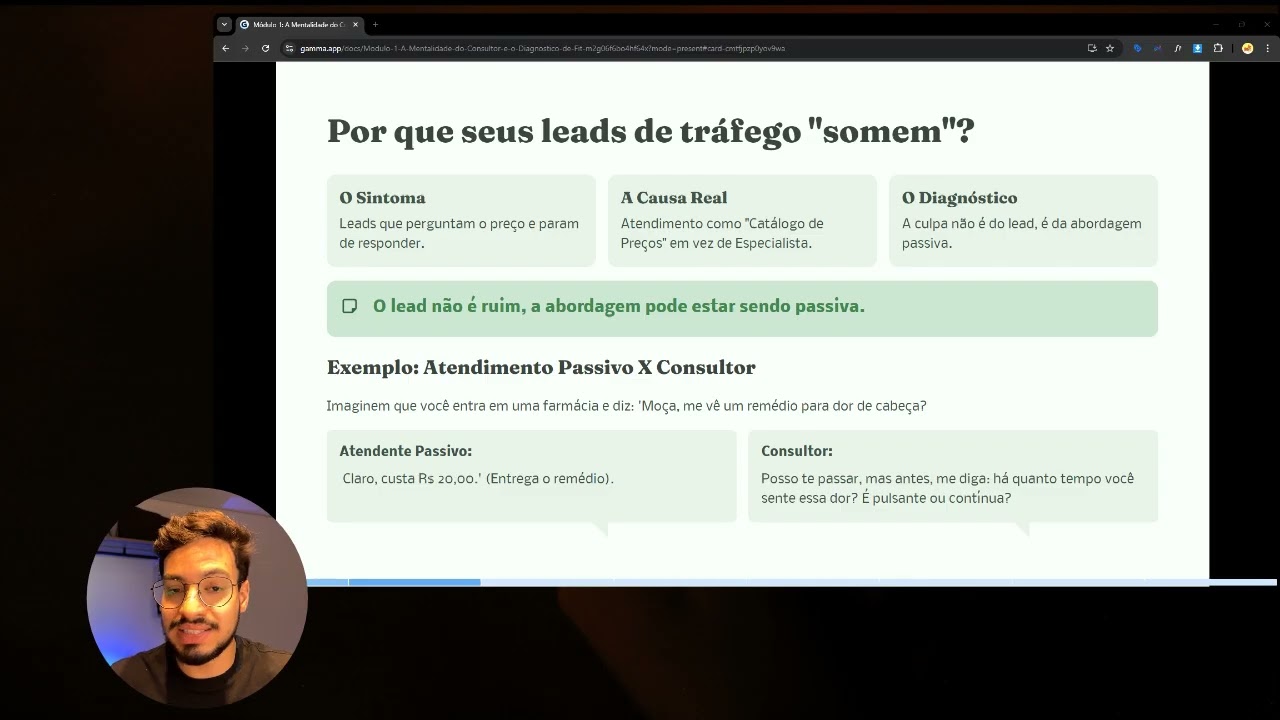 Capacitação Comercial | Módulo 01: Mentalidade do Consultor e o Diagnóstico FIT