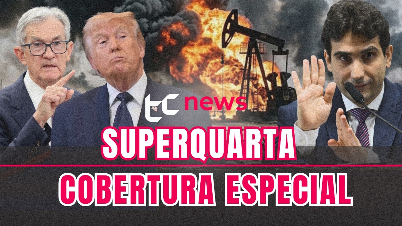 🔴 AO VIVO | SUPERQUARTA: DECISÃO JUROS EUA E BR, DISCURSO POWELL, TAXA SELIC, CONFLITO EUA X IRÃ