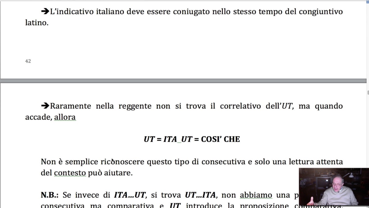 Lezioni di latino: UT