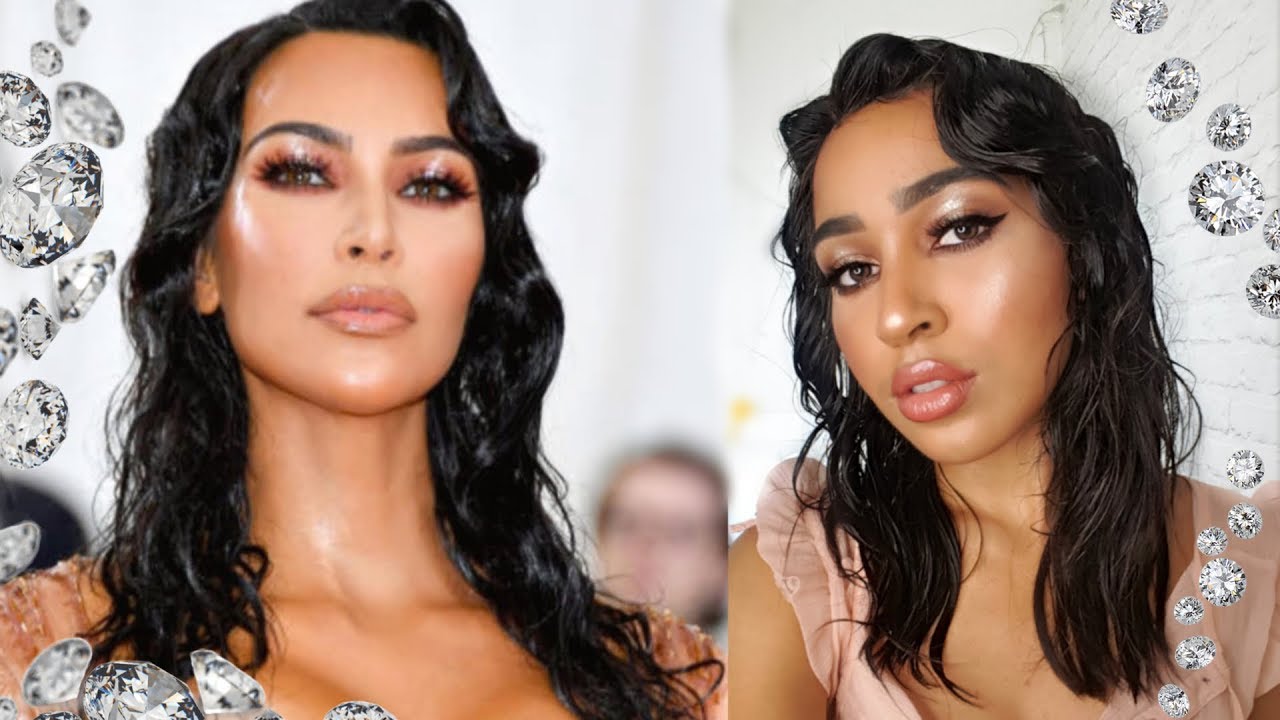 I DID KIM KARDASHIAN'S WET LOOK FROM MET GALA 2019 - wet look hair & makeup by Lana Summer