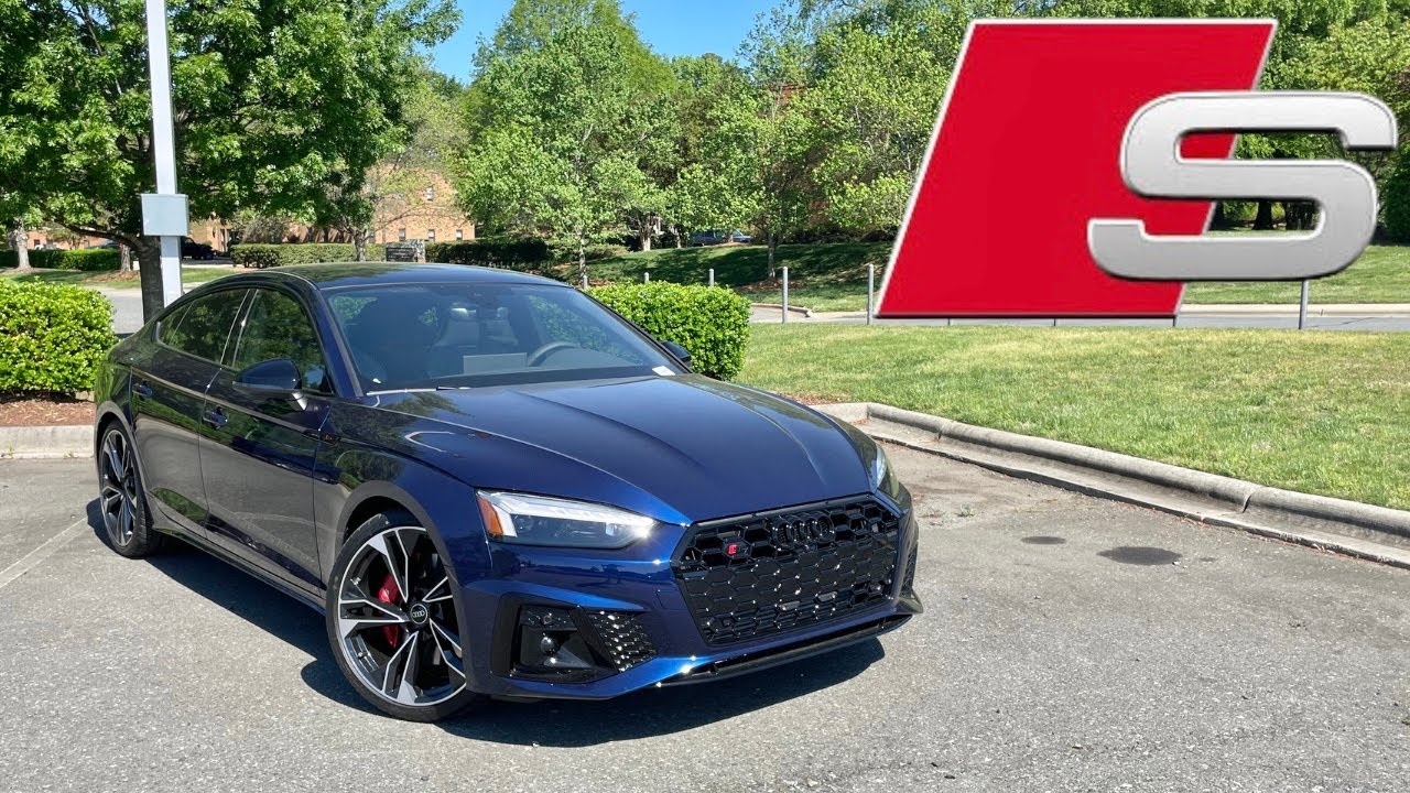 2024 Audi S5 Sportback Premium Plus: POV Start Up, Test Drive, Walkaround and Review