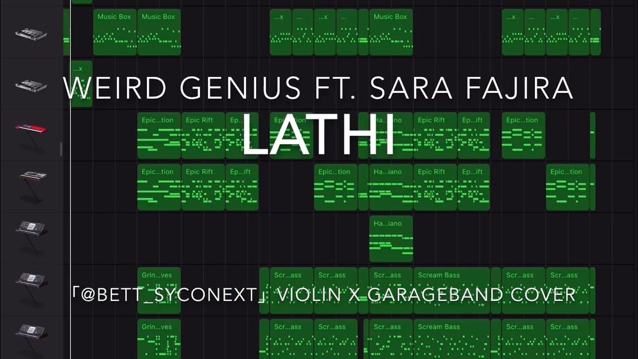 Lathi Violin Cover - Weird Genius ft. Sara Fajira