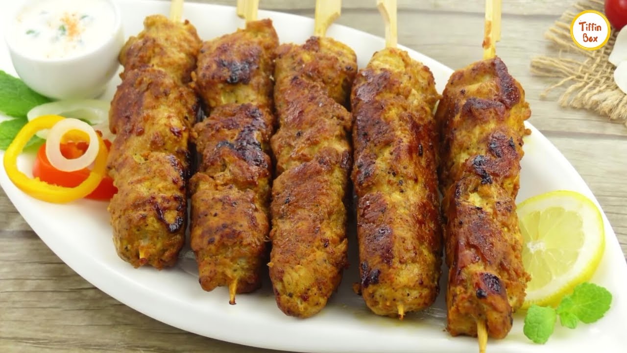 Chicken Bihari Kabab Without Oven for Ramadan Iftar by Tiffin Box | Chicken Sheek Kabab