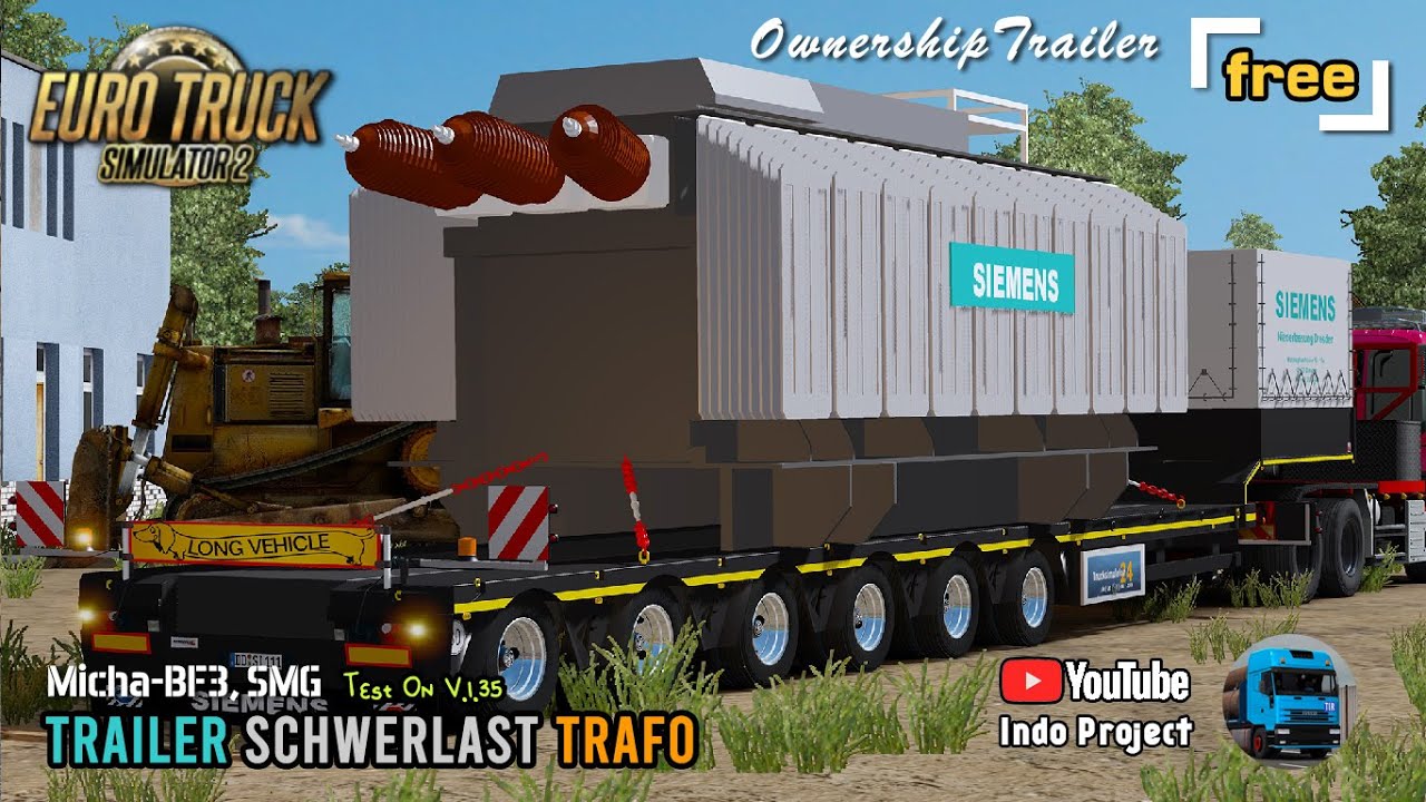Schwerlast Siemens Trafo Trailer Owned (Siemens Trailer) | Euro Truck Simulator 2 Indonesia