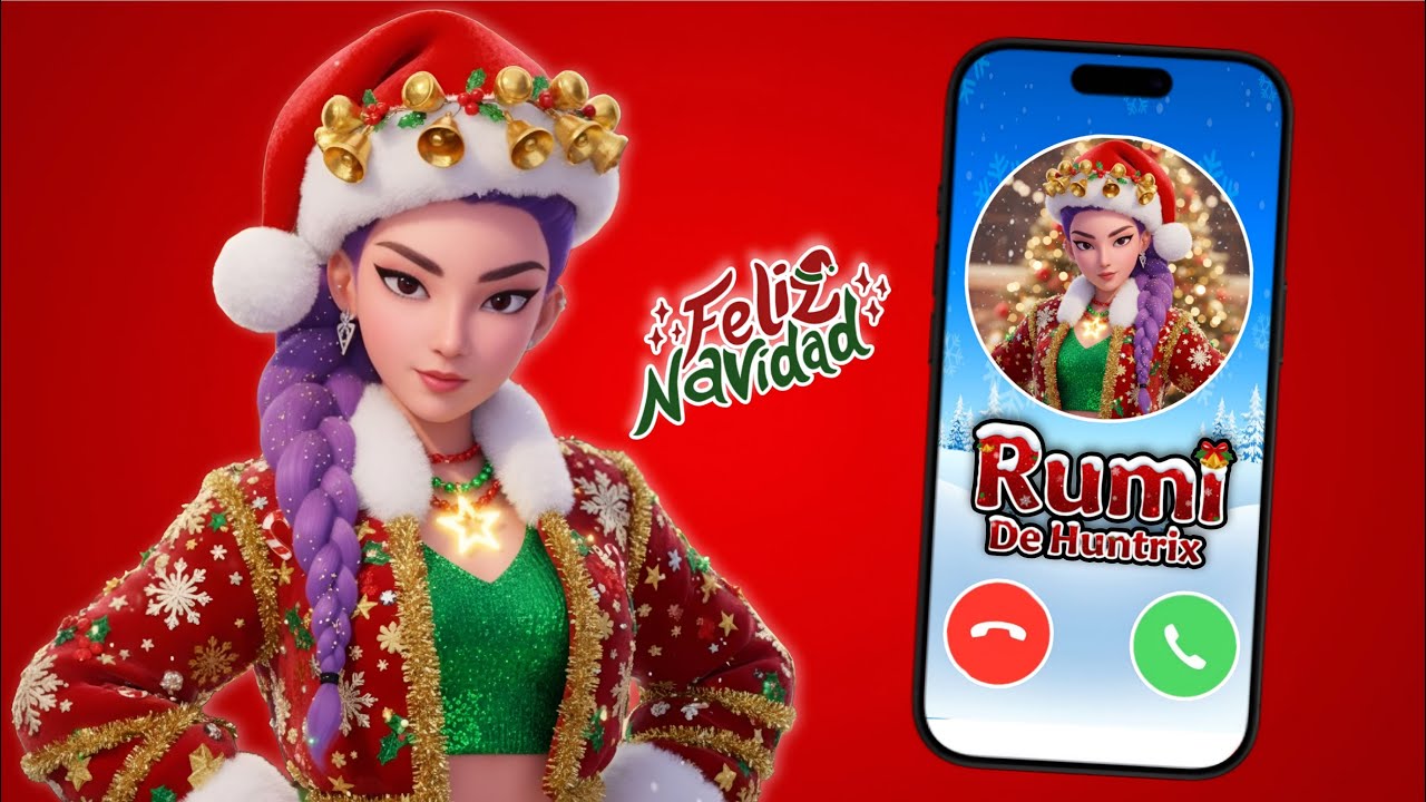 LLAMADA DE RUMI DE HUNTRIX EN NAVIDAD 📞🎅✨