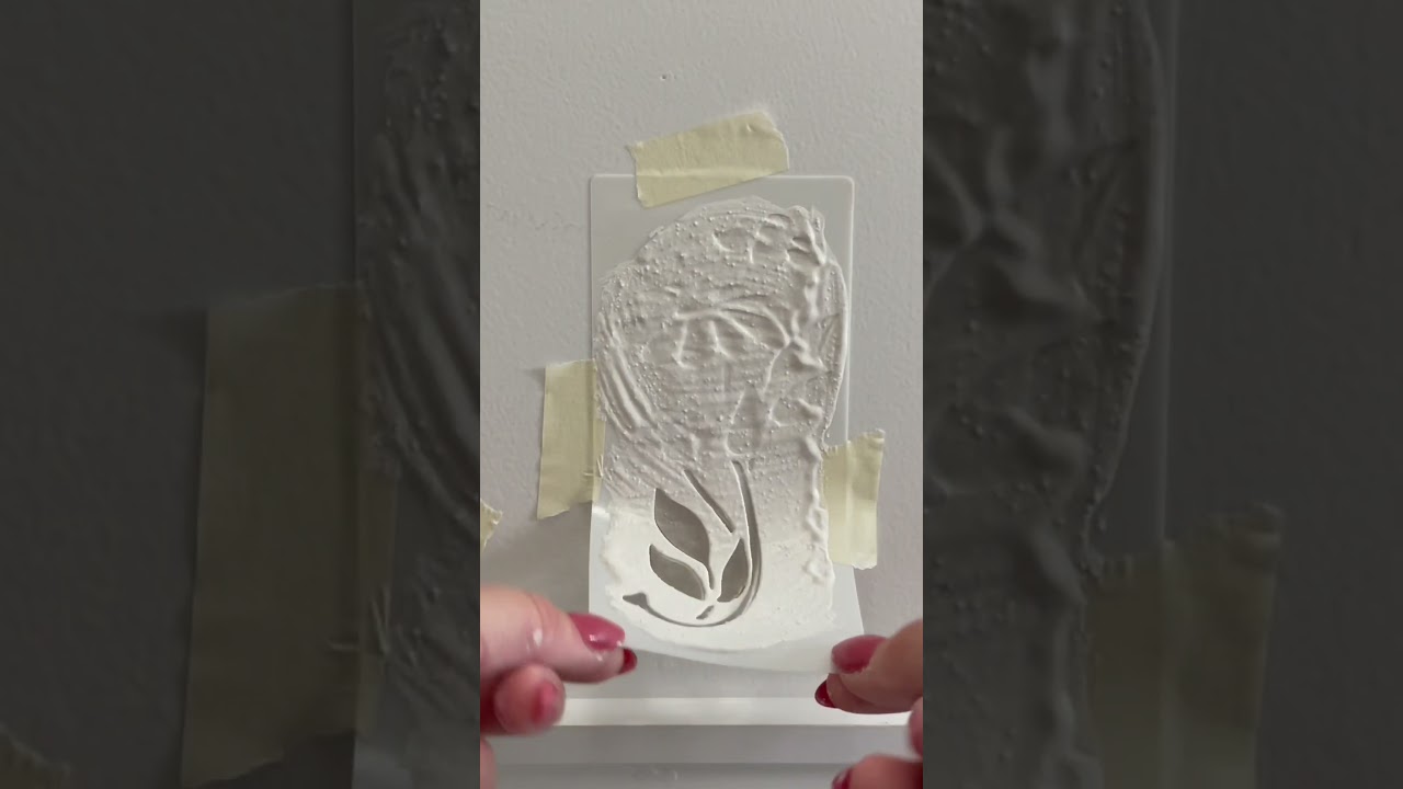 Stencils are underrated! | Floral texture on wall start to finish | Budget friendly home projects