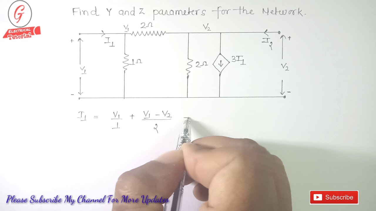 11. FIND THE 'Z' AND Y PARAMETERS IN RESISTIVE NETWORK