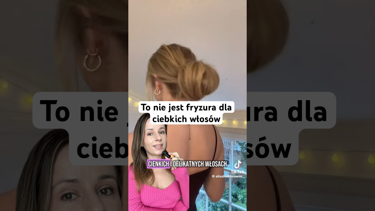Czy ten koczek sprawdzi się na cienkich włosach? #fryzury #wlosy