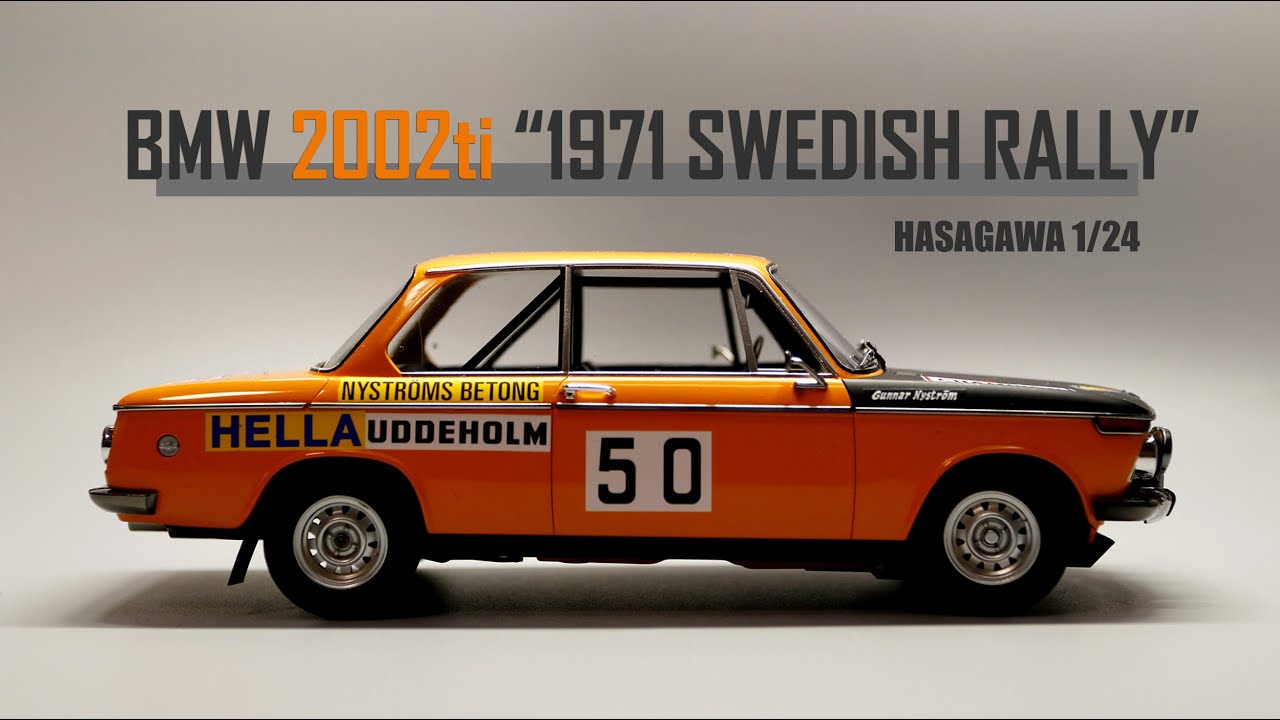 Building a BMW 2002ti 1971 SWEDISH RALLY  ,  HASAGAWA 1/24 Part01