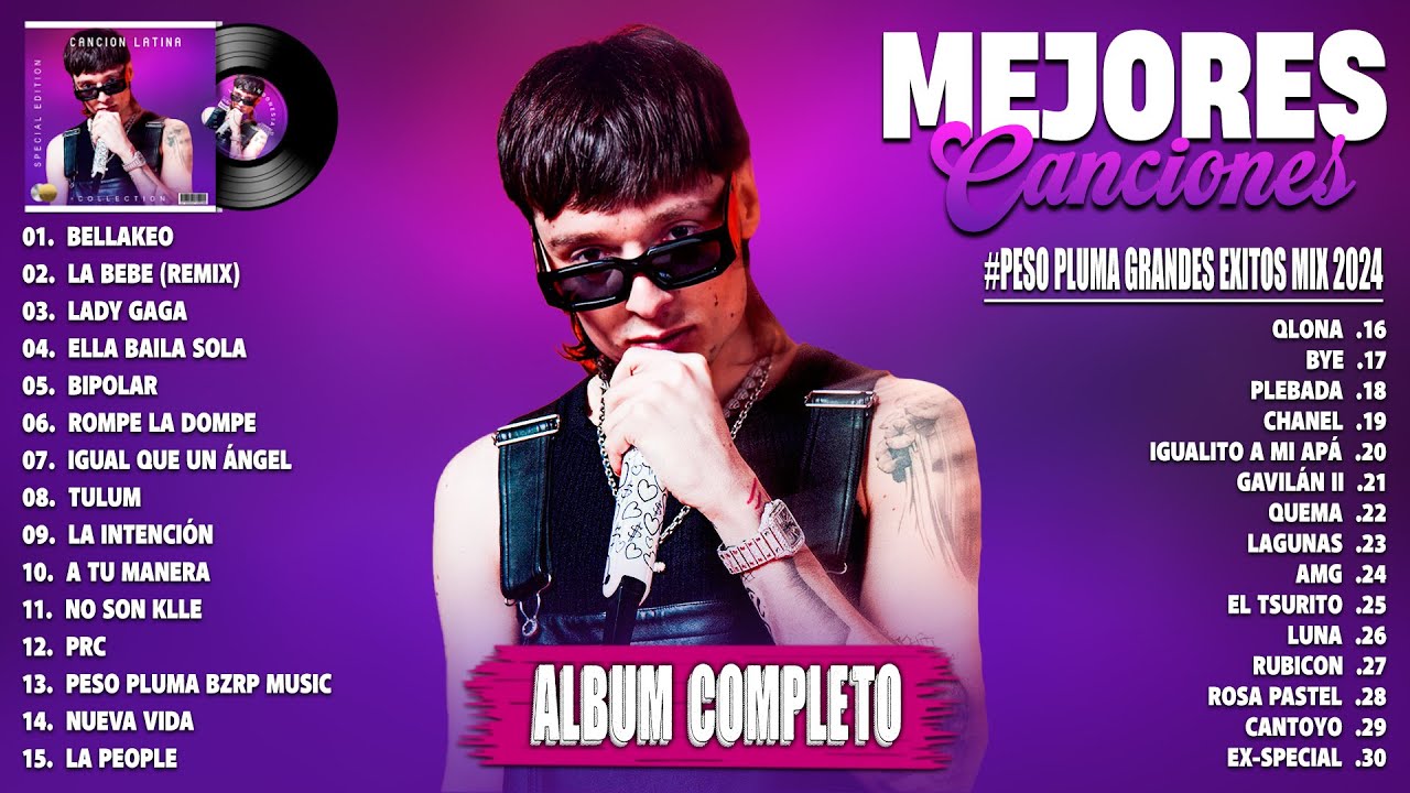 Peso Pluma Grandes Exitos 2024 - Álbum Completo - Mejor Colección de Canciones de Peso Pluma 2024