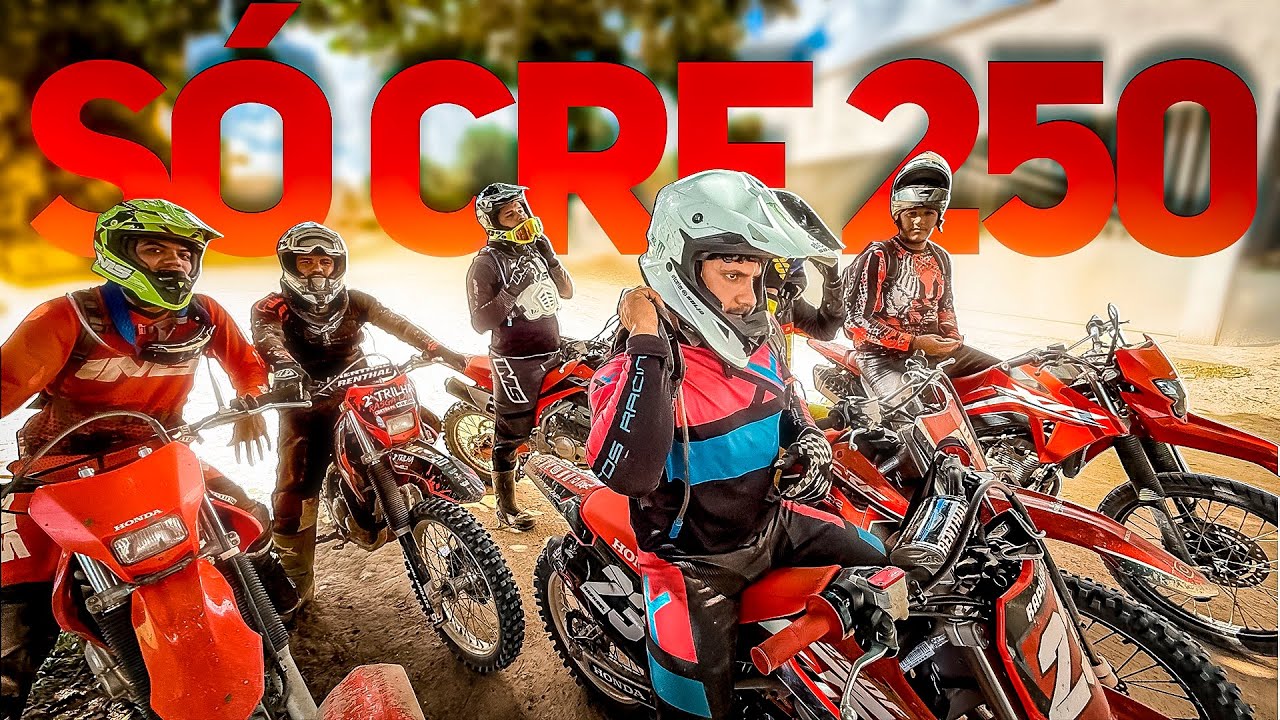 TRILHA DE TORNADO 0KM NO MEIO DAS CRF 250