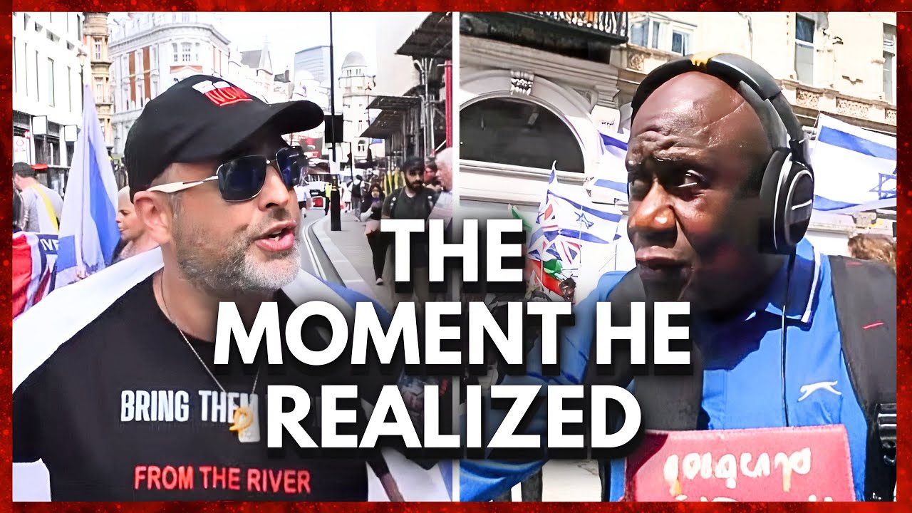 Посмотрите, как у уличных репортеров взорвалась голова, когда активист, выступающий за Израиль, п...