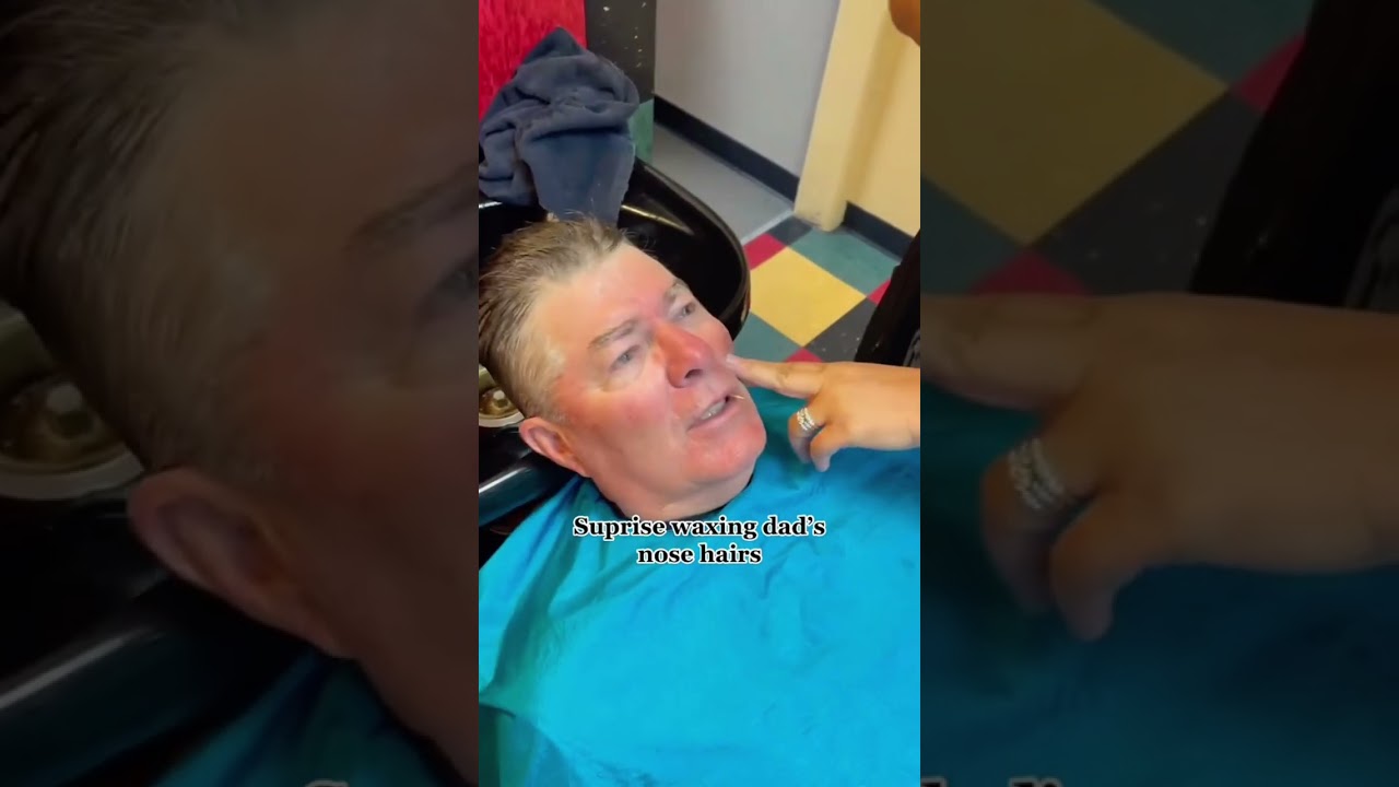 When Dad Tries Waxing For The First Time 🤣🤣#funny #dad #couplecomedy #prank #fyp