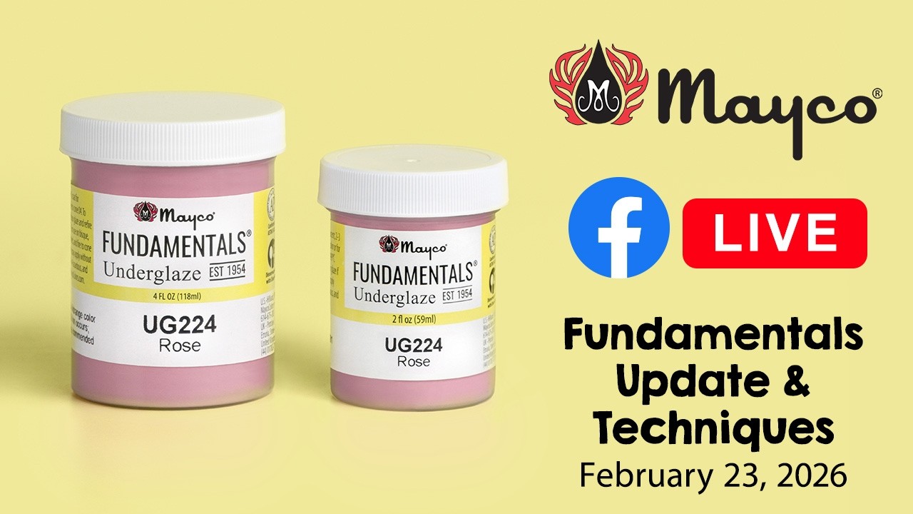 Fundamentals Underglaze Product Update and New Silkscreens - Facebook Live