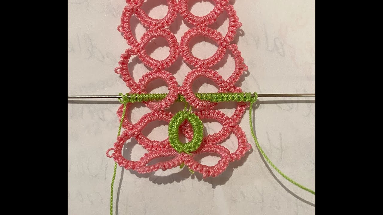 Needle Tatting the 2nd Strip