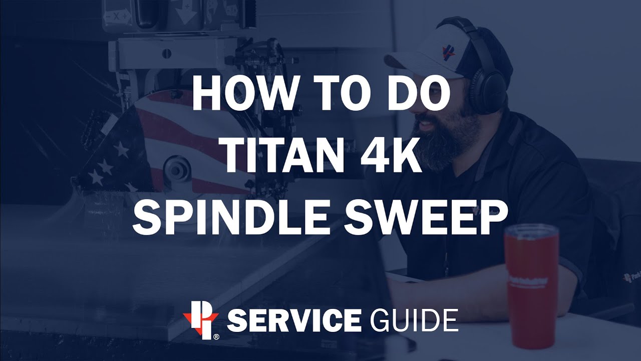 How to do Titan 4K Spindle Sweep | CNC Router Service