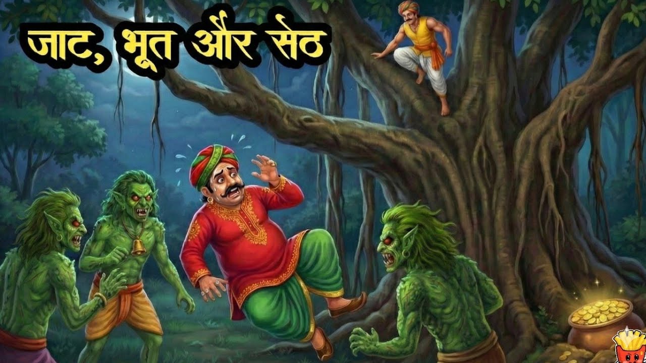 हरखू जाट और भूतों का खजाना।आगे की सोचे बनिया , मौके पर सोचे जाट। एक लोक कहानी। 