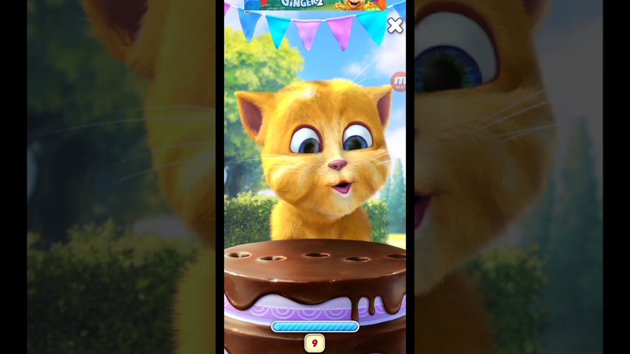 MytalkingGinger#Shortfeed#Shortonly#Shortviral#short#cat#talkingtomsing#cartoon#funy#funytalkingtom#