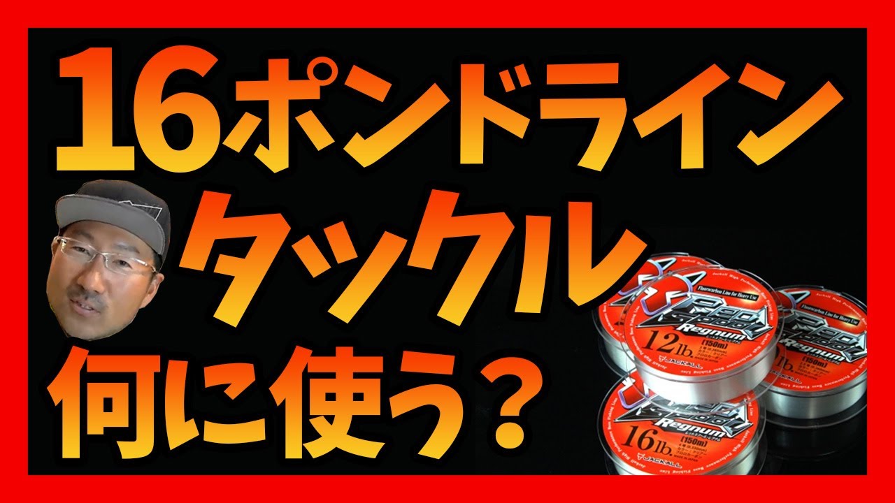 【秦拓馬】16ポンドライン使用時に何を使う？【バス釣り】