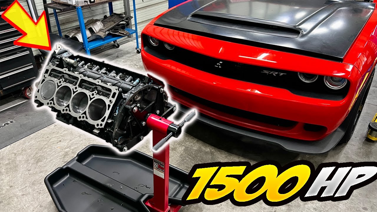 Сборка двигателя Hellcat мощностью 1500 л.с. | Сборка короткого блока