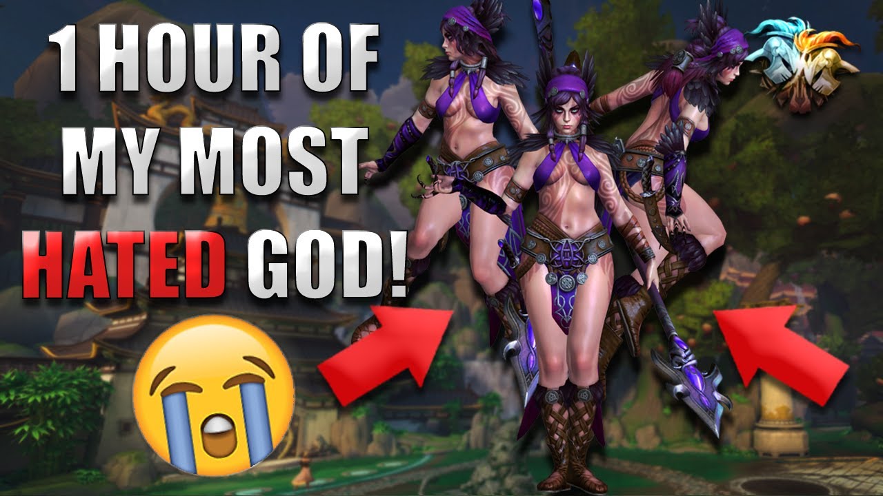 Playing My Most HATED God For 1 Hour! ft. The Morrigan - Grandmasters Ranked Duel - SMITE