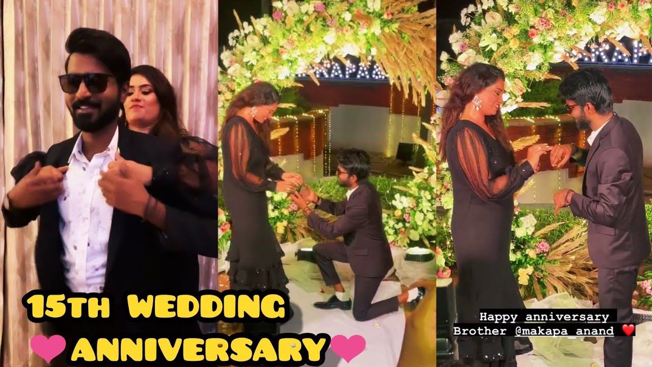 Makapa & his Wife Live Celebrate 15th Wedding Anniversary - Makapa Anand | Thug life Machee