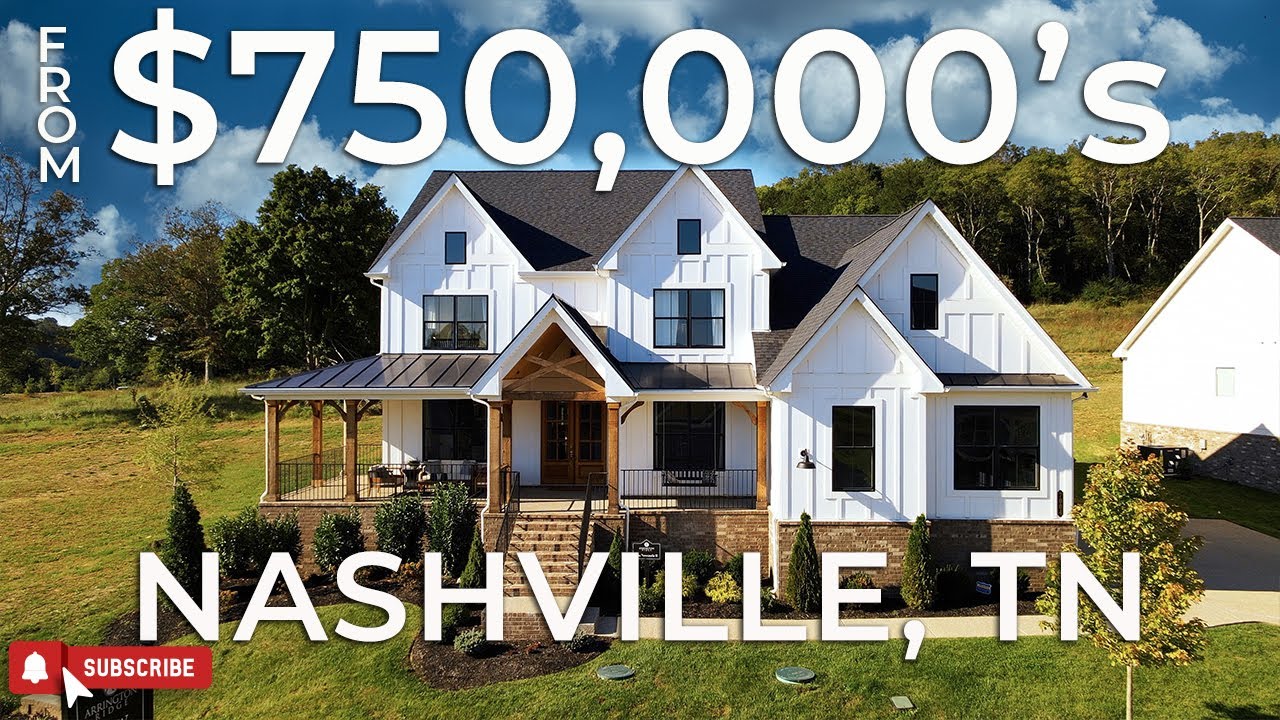 INSIDE A 5 BEDROOM MODERN FARMHOUSE IN NASHVILLE, TN | NEW HOME TOUR | FROM MID $700'S