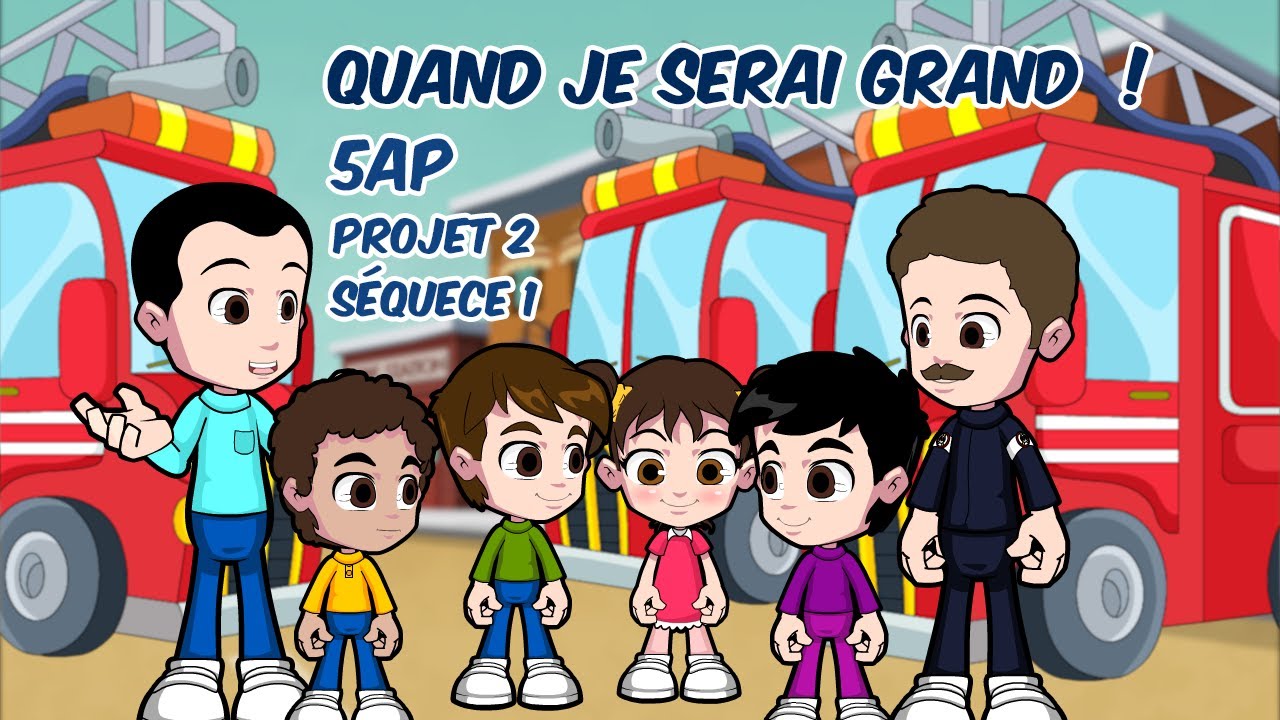 Les pompiers / Les secouristes/ les métiers/Apprendre le français.
