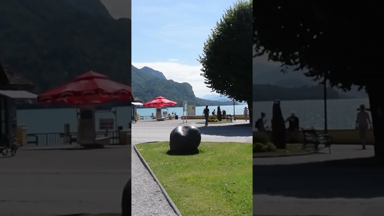 St  Gilgen, Austria. Charming town on the shore of Lake Wolfgang.3
