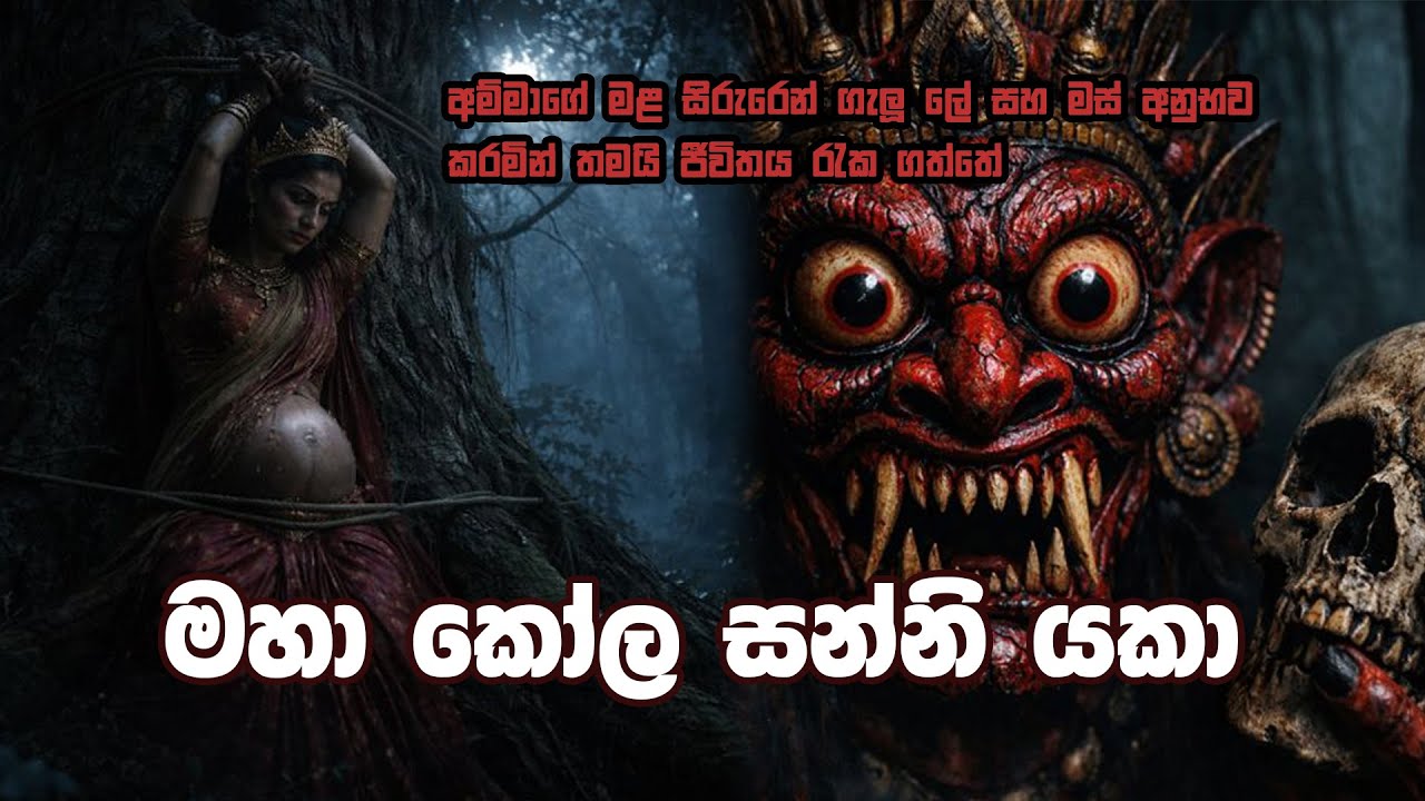 𝗞𝗼𝗹𝗮 𝗦𝗮𝗻𝗻𝗶-මව අහාරයට ගෙන උපන් යක්ශයා😱❤️(-මහා කෝල සන්නි යක්ෂයා-)#story #horror