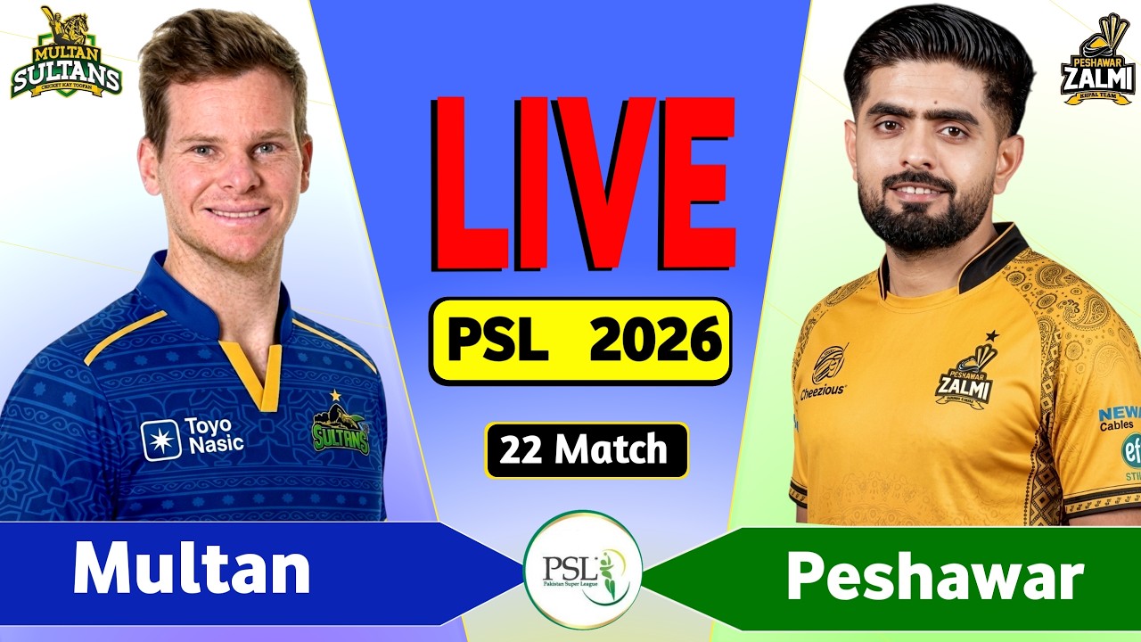 PSL Live: Peshawar vs Multan 22nd T20 Live Match Today | PZ vs MS Live Score & Commentary