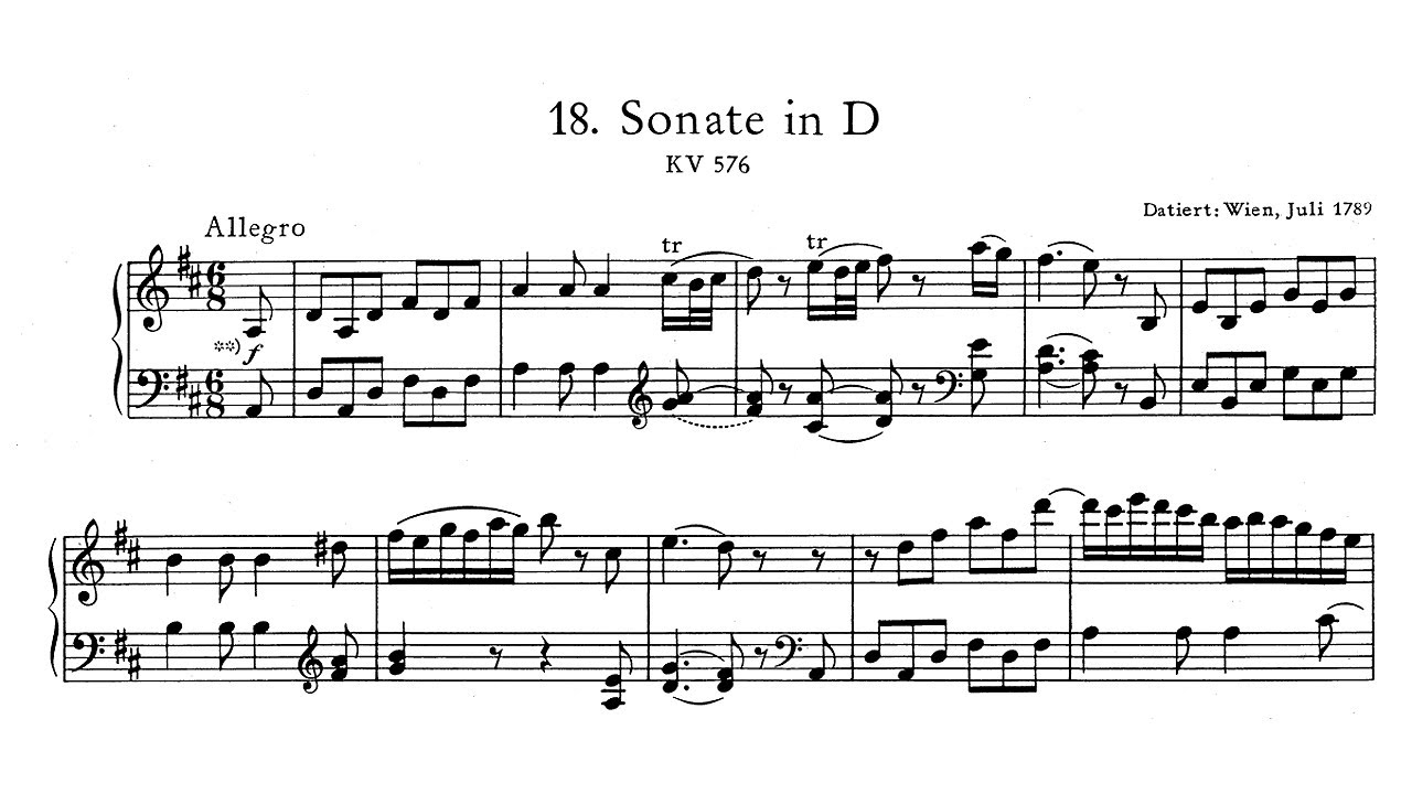 Mozart: Piano Sonata No. 18 in D major KV 576 - Walter Klien, 1959 - VOX SVBX 5429