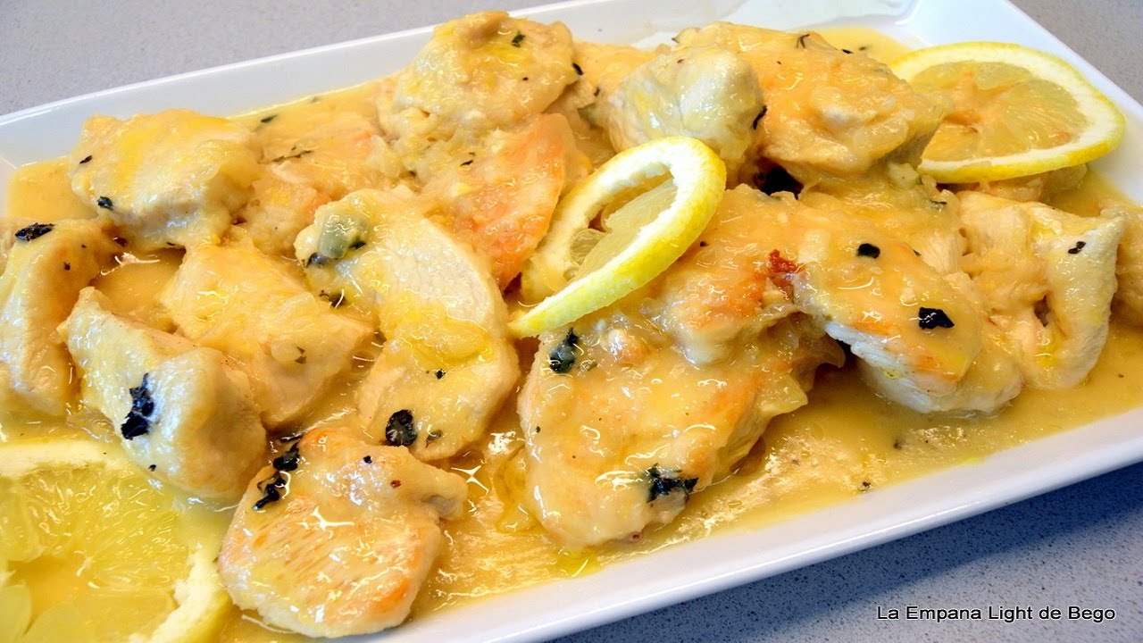Pollo al Limon. Receta Fácil y Económica. Pechugas de Pollo muy Jugosas