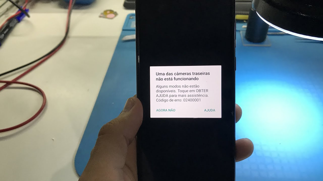 Código de erro ao abrir as câmeras do celular 🙌