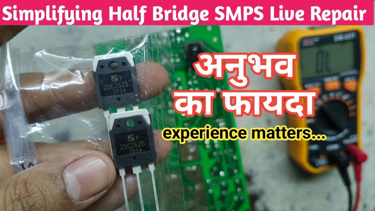 V122 How Experience Helps in SMPS Repairing | Half Bridge 24V 20A Power Supply Live Repair