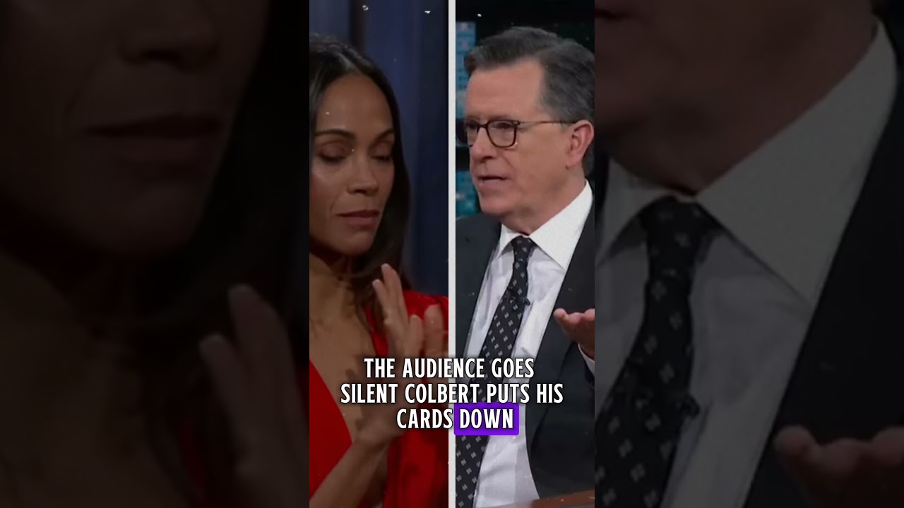 Zoe Saldana Calls Out Stephen Colbert LIVE — The Moment That Shocked Everyone 😱