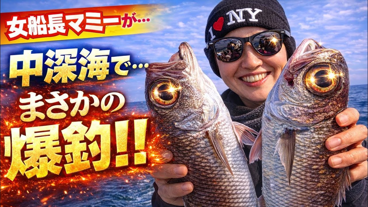 【女船長】サムネ以外のデカい高級魚釣れた #視聴者プレゼント #中深海 