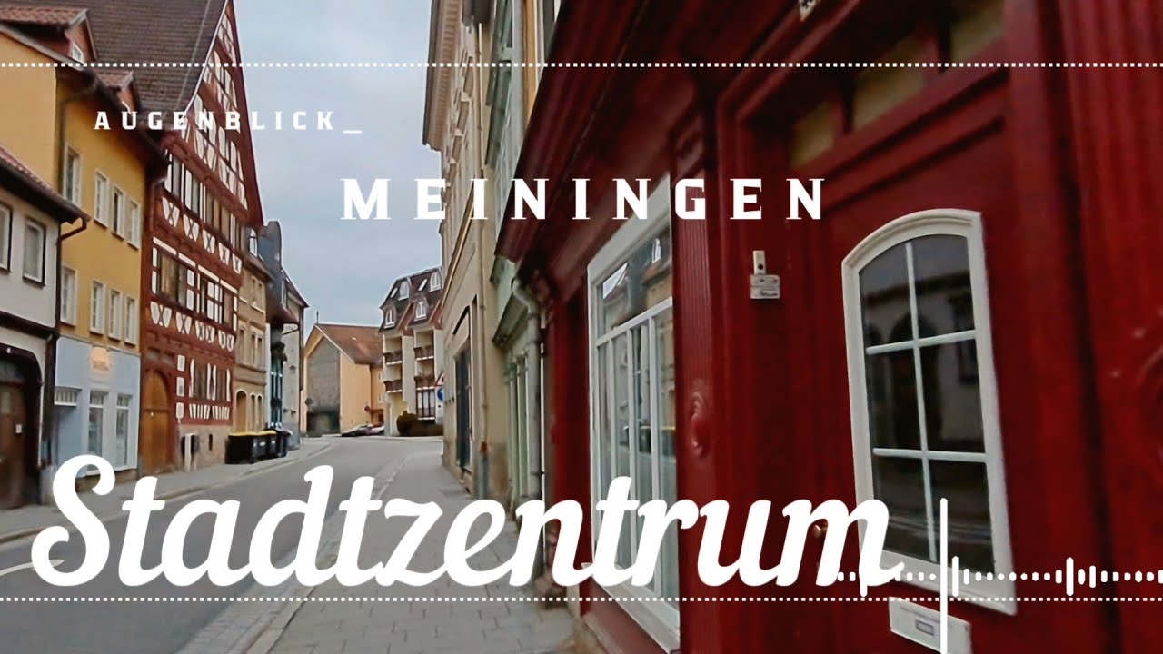 Ein Spaziergang durch das Zentrum. Meiningen.